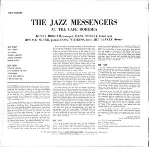 JAZZ MESSENGERS / At The Cafe Bohemia Vol. 2(LP) - レコード買取