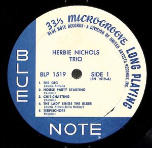 HERBIE NICHOLS TRIO / Herbie Nichols Trio(LP) - レコード買取＆販売