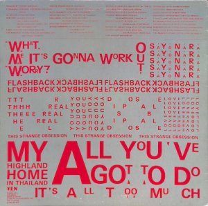 高橋幸宏: Yukihiro Takahashi / What, Me Worry?: ボク、大丈夫!!(LP