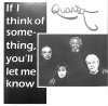 QUARTET / If I Think of Something You'll Let Me Know(CD)
