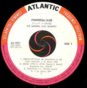 MJQ: MODERN JAZZ QUARTET / Fontessa(LP) - レコード買取＆販売