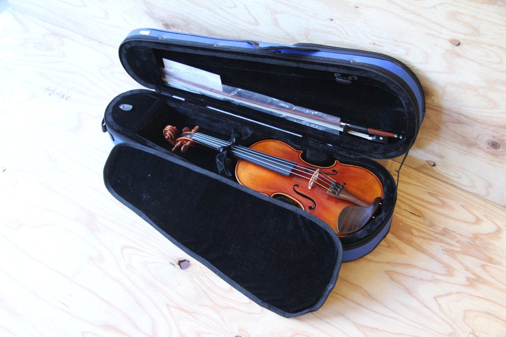 保証書付】 みーみー、フレット付きバイオリン1/2サイズ 弦楽器 - www 