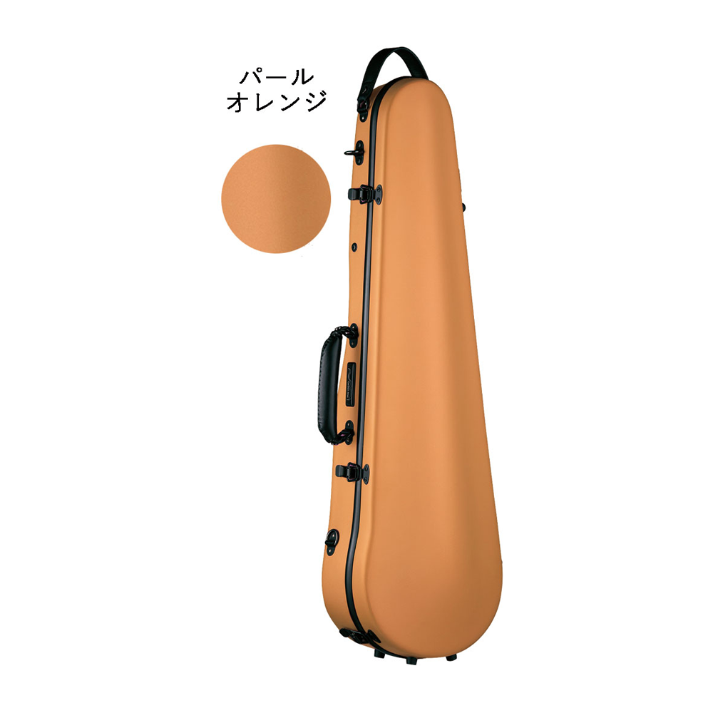 Carbon Mac｜カーボンマック バイオリンケース CFV-2S サテン パールオレンジ＋湿度調整剤＆弦楽器クロス付き