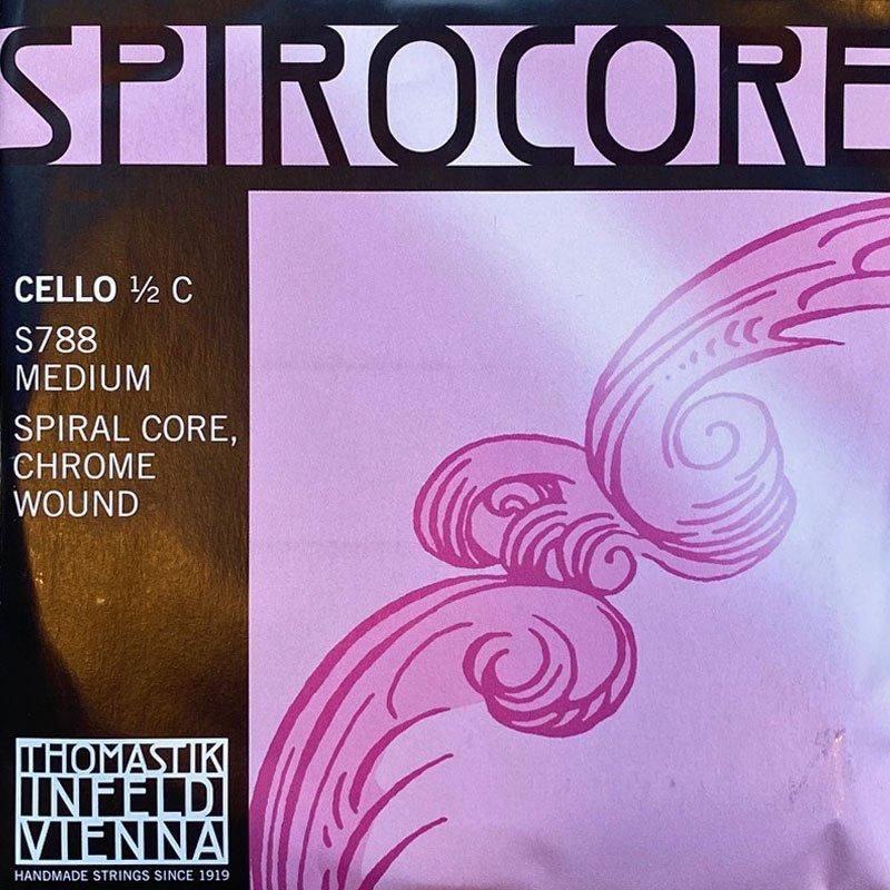 チェロ1/2弦　G線C線　スピロコア チェロ弦 スピロコア 1/2 C線｜深みと重厚感のある低音域