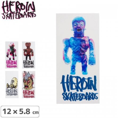 【HEROIN ヘロイン スケボー ステッカー】 FALL 16 STICKER【5タイプ】【12cm × 5.8cm】NO19