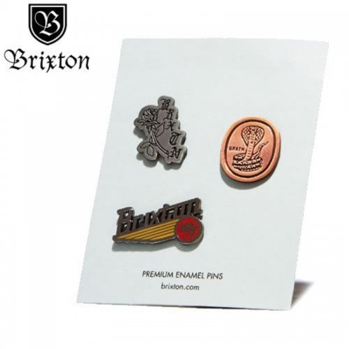 【BRIXTON ブリクストン ピンバッチ】PACE PIN PACK【3PAC】 NO01