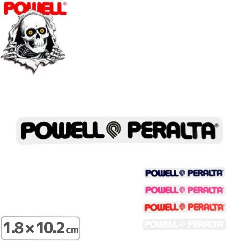 ڥѥ POWELL ܡ ƥåSTRIP STICKER1.8cm10.2cmۡ5NO34