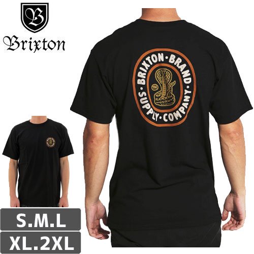 【BRIXTON ブリクストン スケボー Tシャツ】PACE TEE【ブラック】NO11