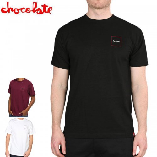 【チョコレート CHOCOLATE スケートボード Tシャツ】SQUARED TEE【ブラック】【ホワイト】【バーガンディー】NO167