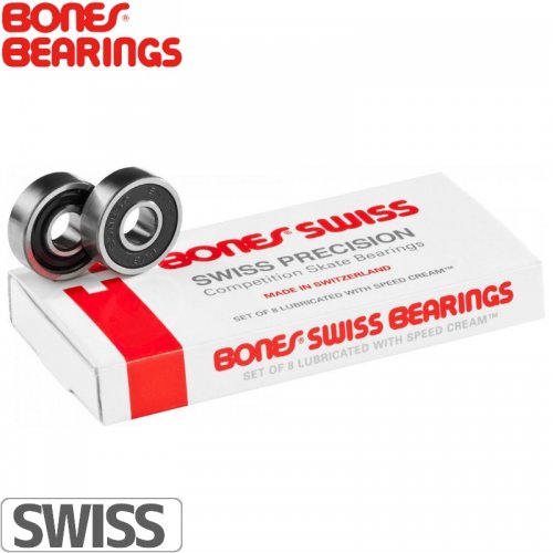【ボーンズ BONES BEARINGS スケボー ベアリング】ORIGINAL SWISS BEARINGS【スイス】NO4