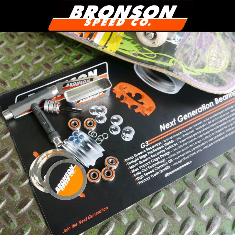BRONSON ブロンソン スケボー アイテム RAW BEARING COUNTER MAT BLACK 43cm NO2