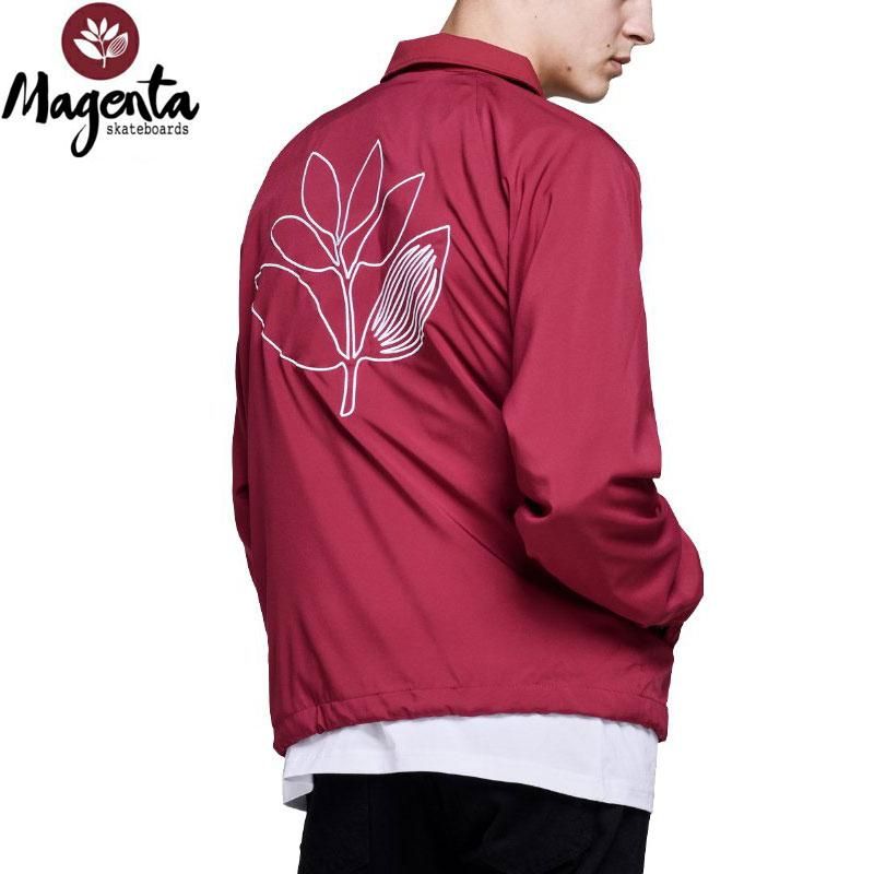 MAGENTA マゼンタ スケボー ジャケット OUTLINE COACH JACKET バーガンディ NO2