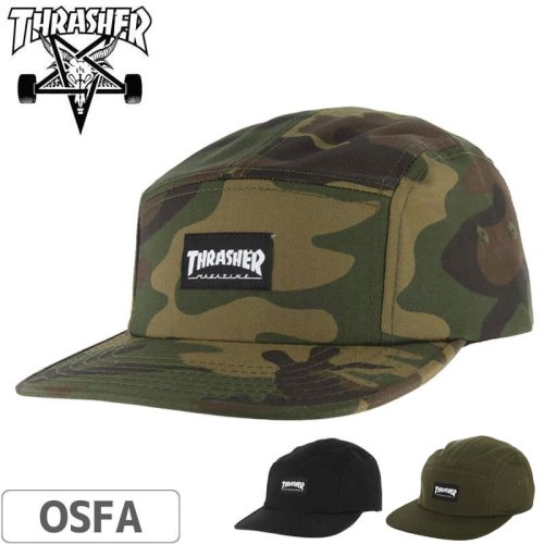 thrasher キャップ トップ タグ