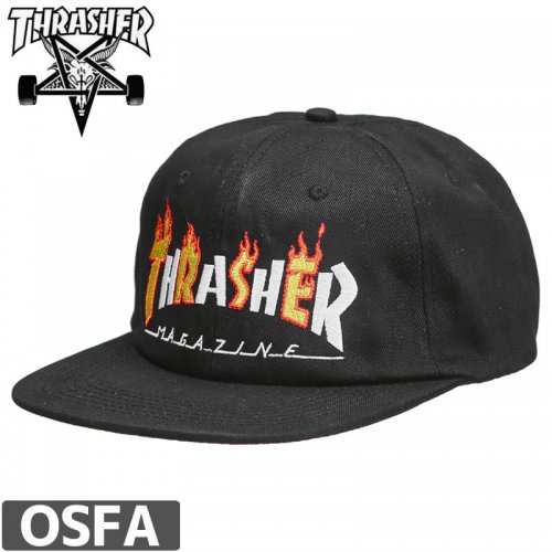 スラッシャー THRASHER キャップ FLAME OLD TIMER CAP US規格 NO35