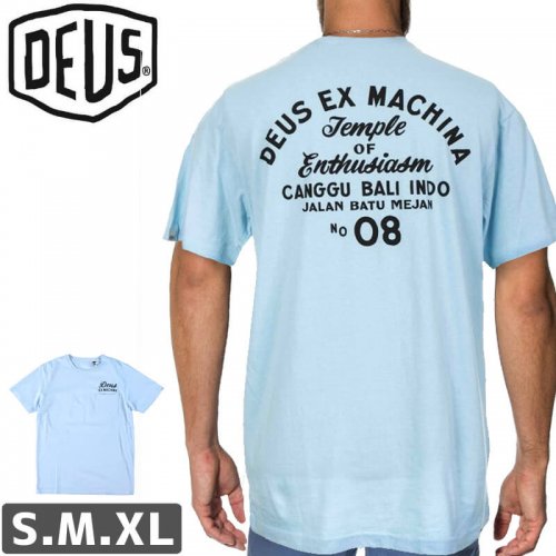 【DEUS EX MACHINA デウス サーフ ストリート Tシャツ】Canggu Address TEE【ダスクブルー】NO16