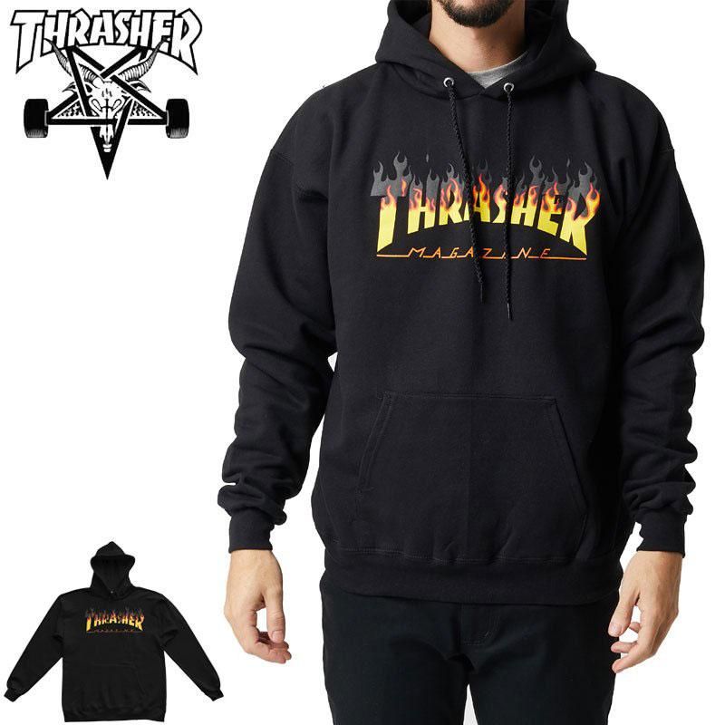 格安★大人気ビッグロゴ★ THRASHER/スラッシャー ★プルオーバーパーカー