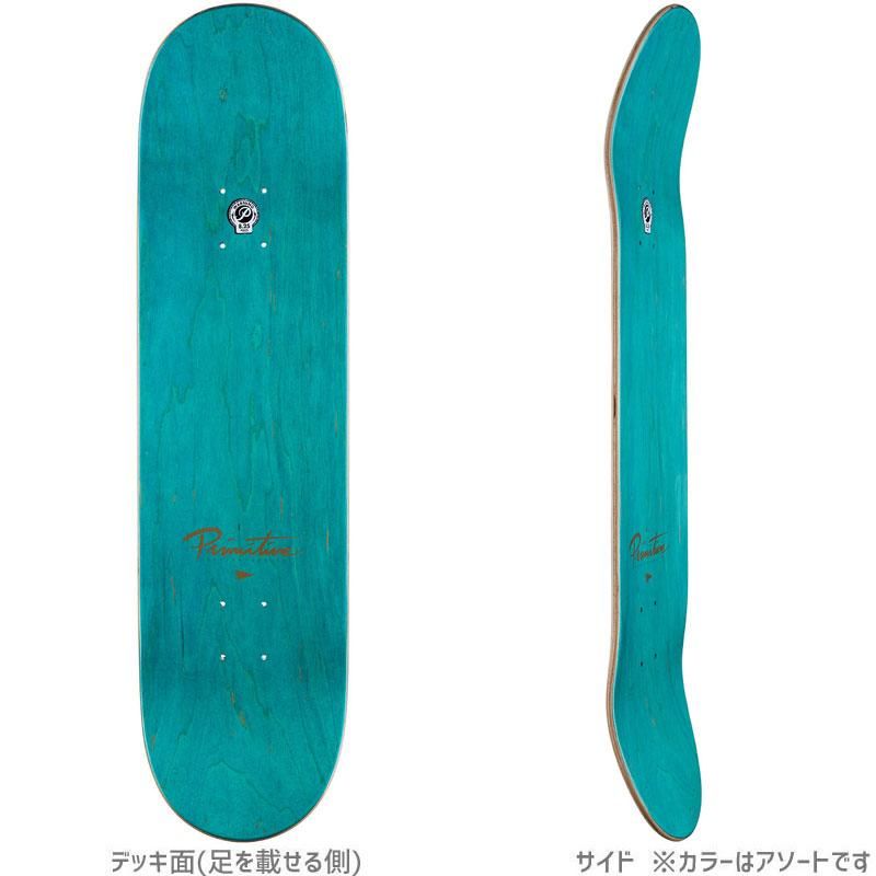 Primitive プリミティブ スケボー デッキ Nuevo Black Gold Team Deck No60