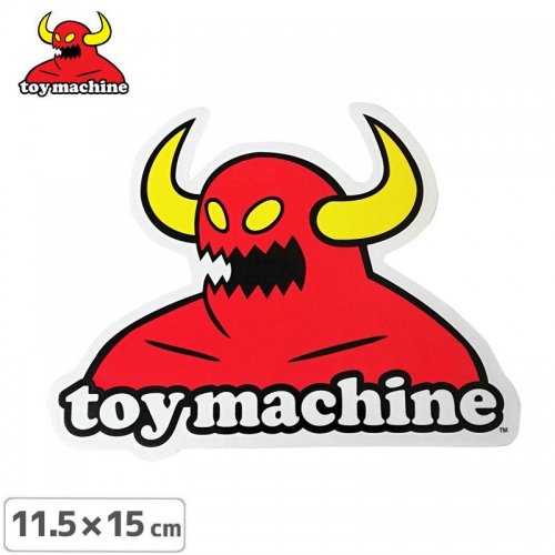 トイマシーン TOY MACHINE スケボー ステッカー MONSTER 11.5cm x 15cm