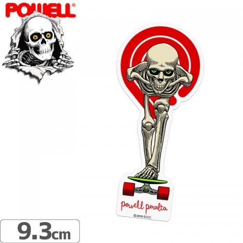 パウエル POWELL スケボー ステッカー Skull and Sword 10.2cm×9.5cm NO11