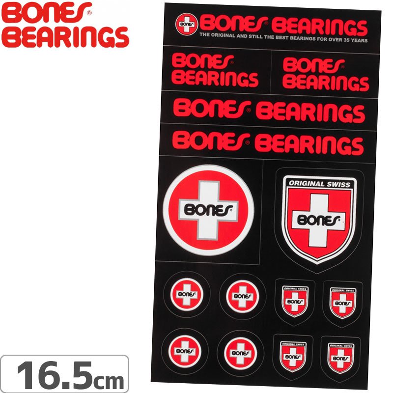ڥܡ BONES ܡ ƥåBONES BEARINGS SWISS MULTI STICKER16.5cm x 9.5cmNO52