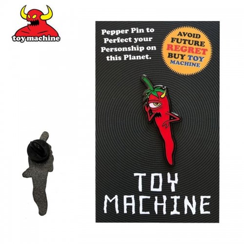 TOY MACHINE ȥޥ ܡ ԥХåPEPPER LAPEL PIN 4.21.5cm NO3