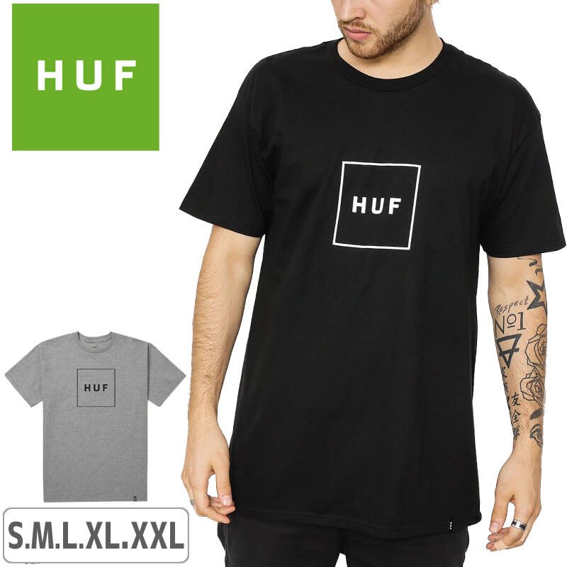 HUF ハフ スケボー Tシャツ 半袖 HUF Essentials Box Logo S/S TEE NO30