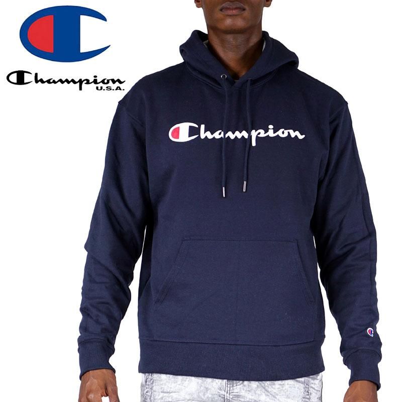 CHAMPION チャンピオン パーカー POWERBLEND FLEECE PULLOVER HOODIE SCRIPT LOGO GF89H NO4