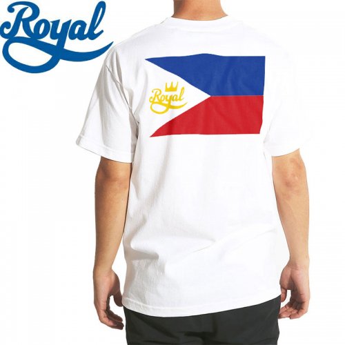 【ロイヤル ROYAL TRUCKS スケボー Tシャツ】フィリピーノ FILIPINO TEE【ホワイト】NO60