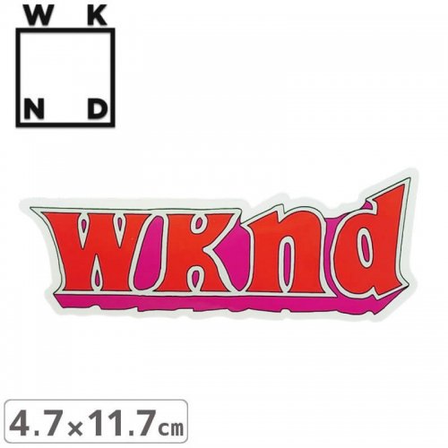 ڥ WKND ܡ ƥåGOOD TIME STICKER4.7cm x 11.7cmNO5