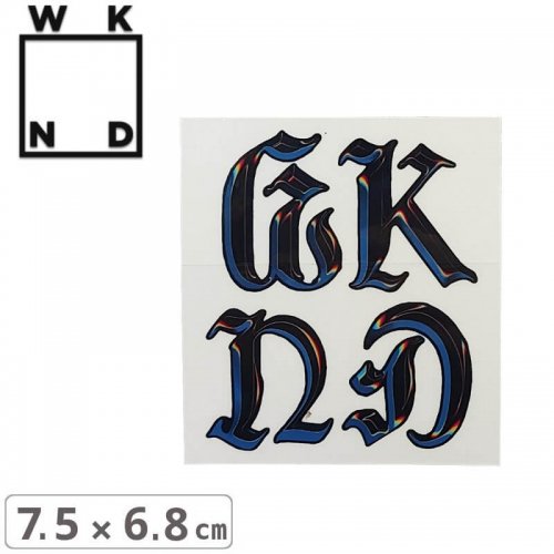 ڥ WKND ܡ ƥåCHROME STICKER7.5cm x 6.8cmNO6