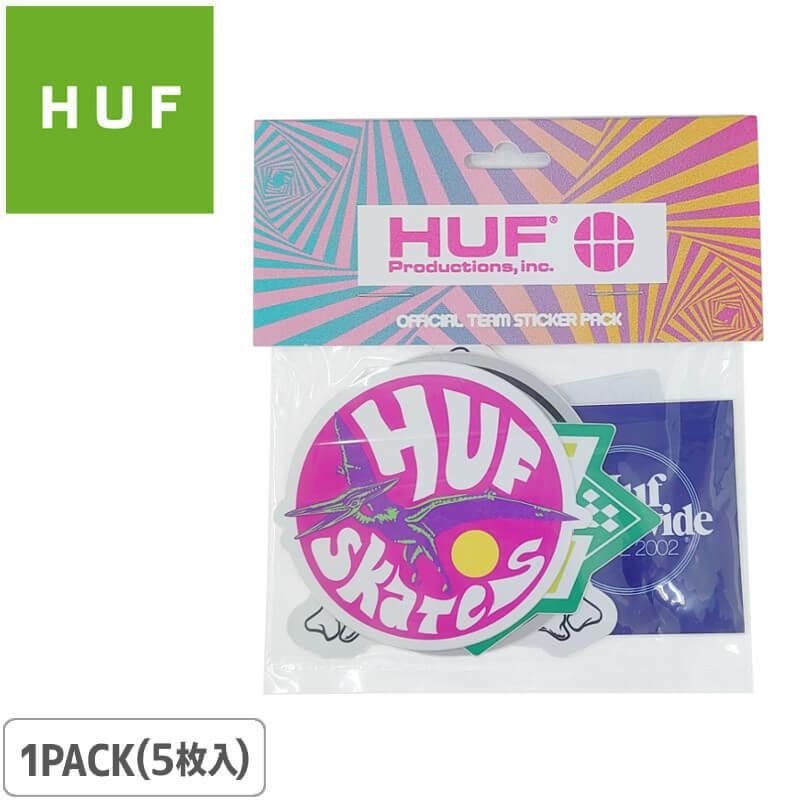 スケボー ステッカー ブランド ハフ Huf Team Sticker Pack 5枚セット No14
