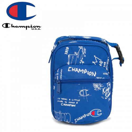 【CHAMPION チャンピオン ランチバッグ ポーチ】YOUTH SUPERCIZE LUNCH KIT キッズ ブルー NO29