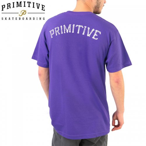 【PRIMITIVE プリミティブ スケボー Tシャツ】BONES GLOW TEE【パープル】NO11