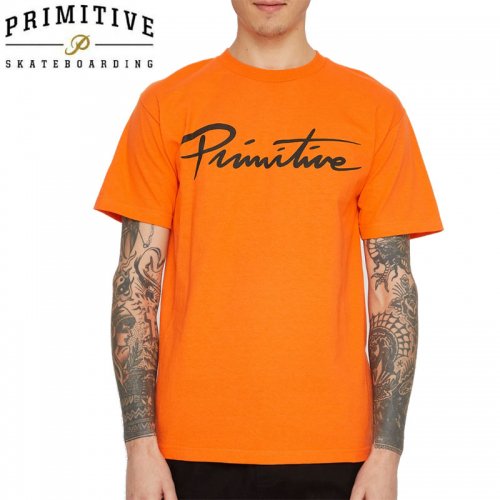 【PRIMITIVE プリミティブ スケボー Tシャツ】DIRTY P CORE TEE【オレンジ】NO18