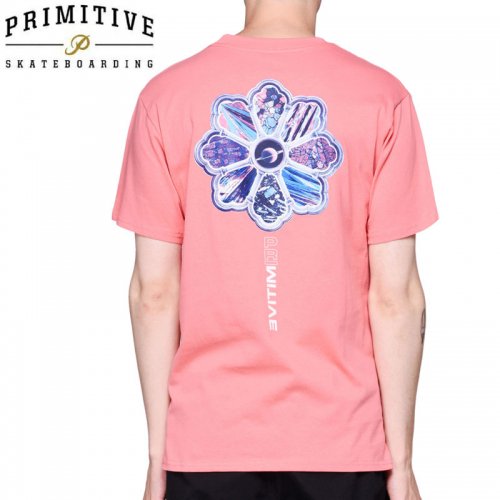 【PRIMITIVE プリミティブ スケボー Tシャツ】INFINITE TEE【コーラル ピンク】NO21