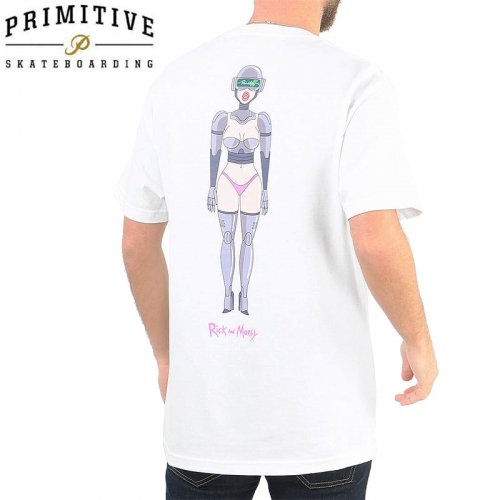 【PRIMITIVE プリミティブ スケボー Tシャツ】GWEN TEE リック・アンド・モーティコラボ【ホワイト】NO30