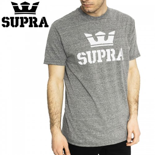 SUPRA スープラ スケボー Tシャツ ABOVE TEE GREY HEATHER TEE NO3