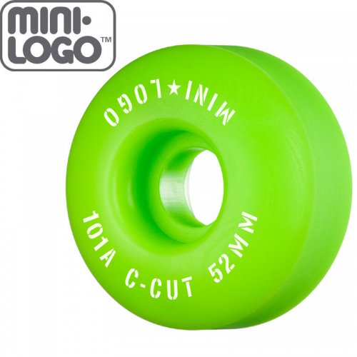 【MINI LOGO スケボー ウィール】C-CUT 2 グリーン 101A【52mm】【53mm】【54mm】NO86