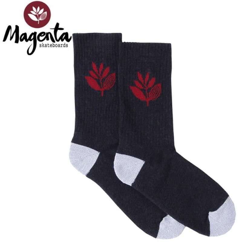 マゼンタ Magenta スケボー ソックス Plant Socks ブラックxレッド No3 マゼンタ Magenta スケボー ソックス Plant Socks ブラックxレッド No3