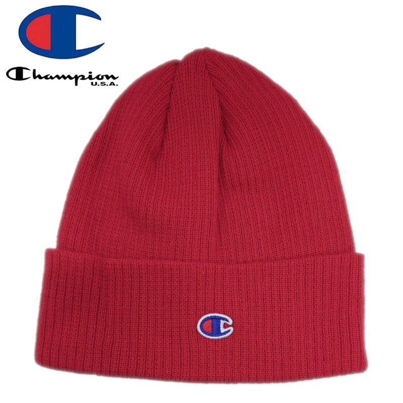 Champion チャンピオン ニットキャップ Transition Cuff Beanie Hat レッド No4