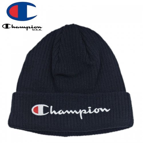 CHAMPION チャンピオン ニットキャップ WINTER BEANIE HAT ブラック NO2