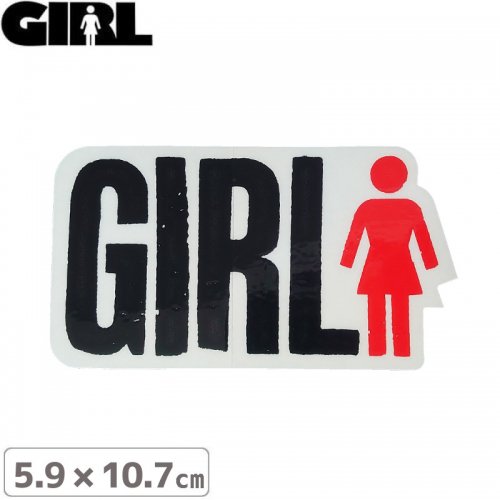 GIRL 륹ȥܡ STICKER ƥåLOGO STICKER 5.9cm x 10.7cm NO101