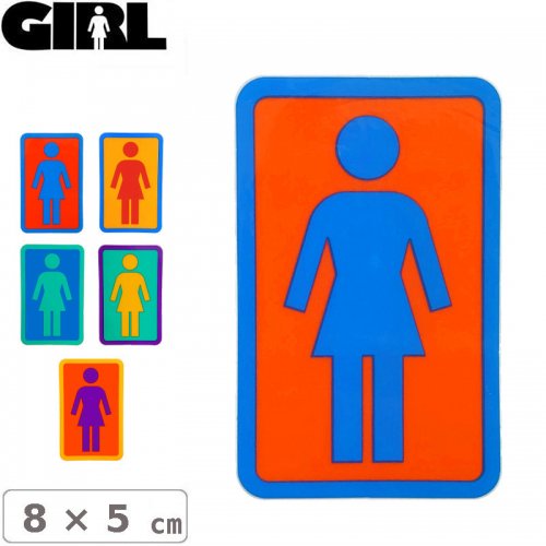 GIRL 륹ȥܡ STICKER ƥåBOX LOGO STICKER 8cm x 5cm NO103