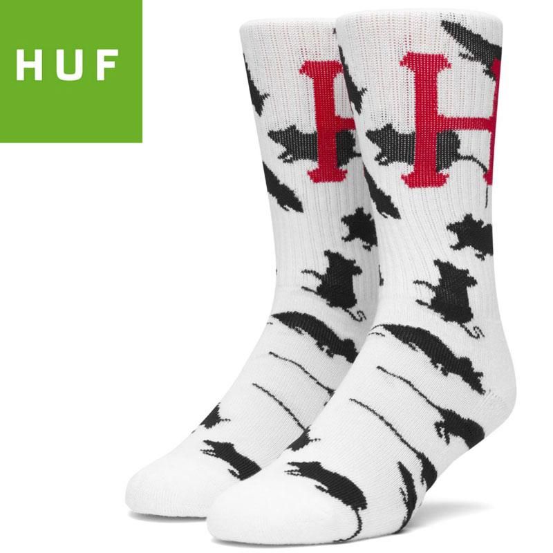 Huf ハフ スケボー ソックス Year Of The Rat Socks ホワイト No90 Huf ハフ スケボー ソックス Year Of The Rat Socks ホワイト No90