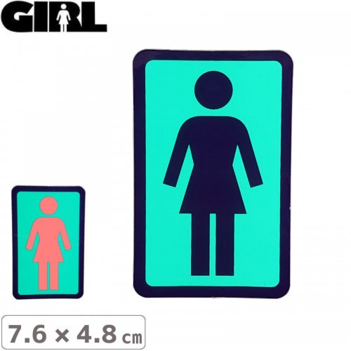 GIRL 륹ȥܡ STICKER ƥåBOX LOGO STICKER 7.6cm x 4.8cm NO106