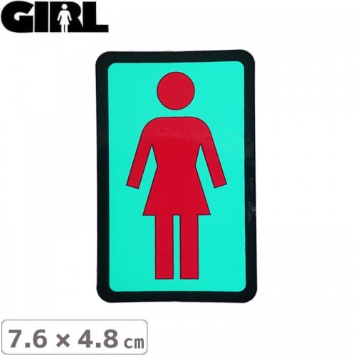 GIRL 륹ȥܡ STICKER ƥåBOX LOGO STICKER 7.6cm x 4.8cm NO107