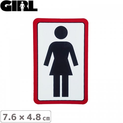 GIRL 륹ȥܡ STICKER ƥåBOX LOGO STICKER 7.6cm x 4.8cm NO109