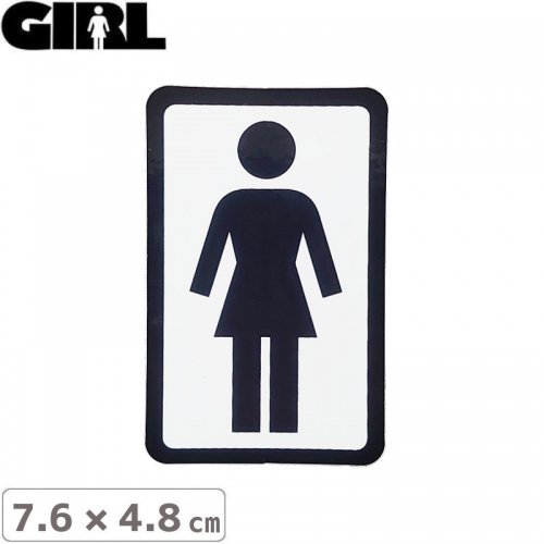 GIRL 륹ȥܡ STICKER ƥåBOX LOGO STICKER 7.6cm x 4.8cm NO110