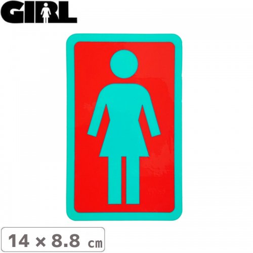 GIRL 륹ȥܡ STICKER ƥåBOX LOGO STICKER 14cm x 8.8cm NO111