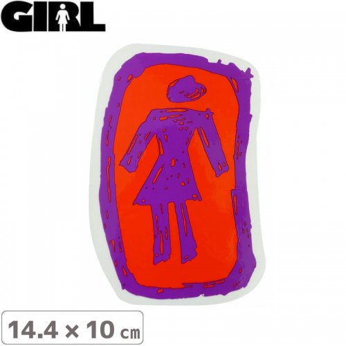 GIRL 륹ȥܡ STICKER ƥåLOGO STICKER 14.4cm x 10cm NO113